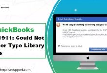 QuickBooks Error 1911 Couldn't Register Library File [Solved] - Featured Image