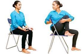 Chair Vakrasana