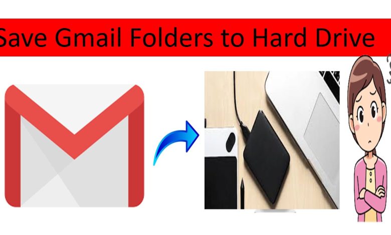 save Gmail folders to Hard Drive